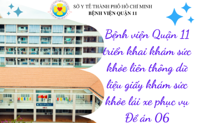 (HTV) Bệnh viện Quận 11 triển khai khám sức khỏe liên thông dữ liệu giấy khám sức khỏe lái xe phục vụ Đề án 06